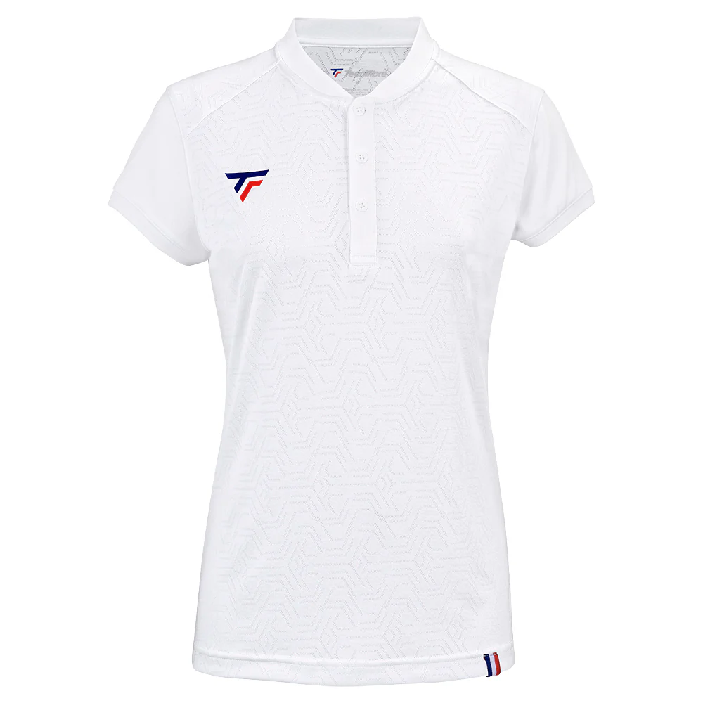 TEAM MESH POLO WHITE FEMME - Image 2