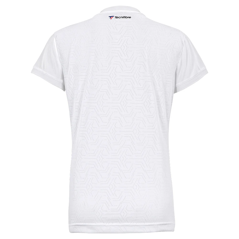 TEAM MESH POLO WHITE FEMME - Image 3
