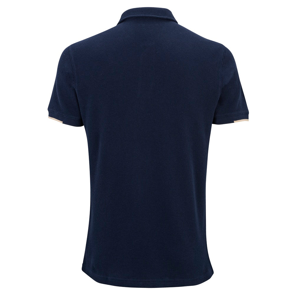 Polo Waffle Homme Marine - Image 3