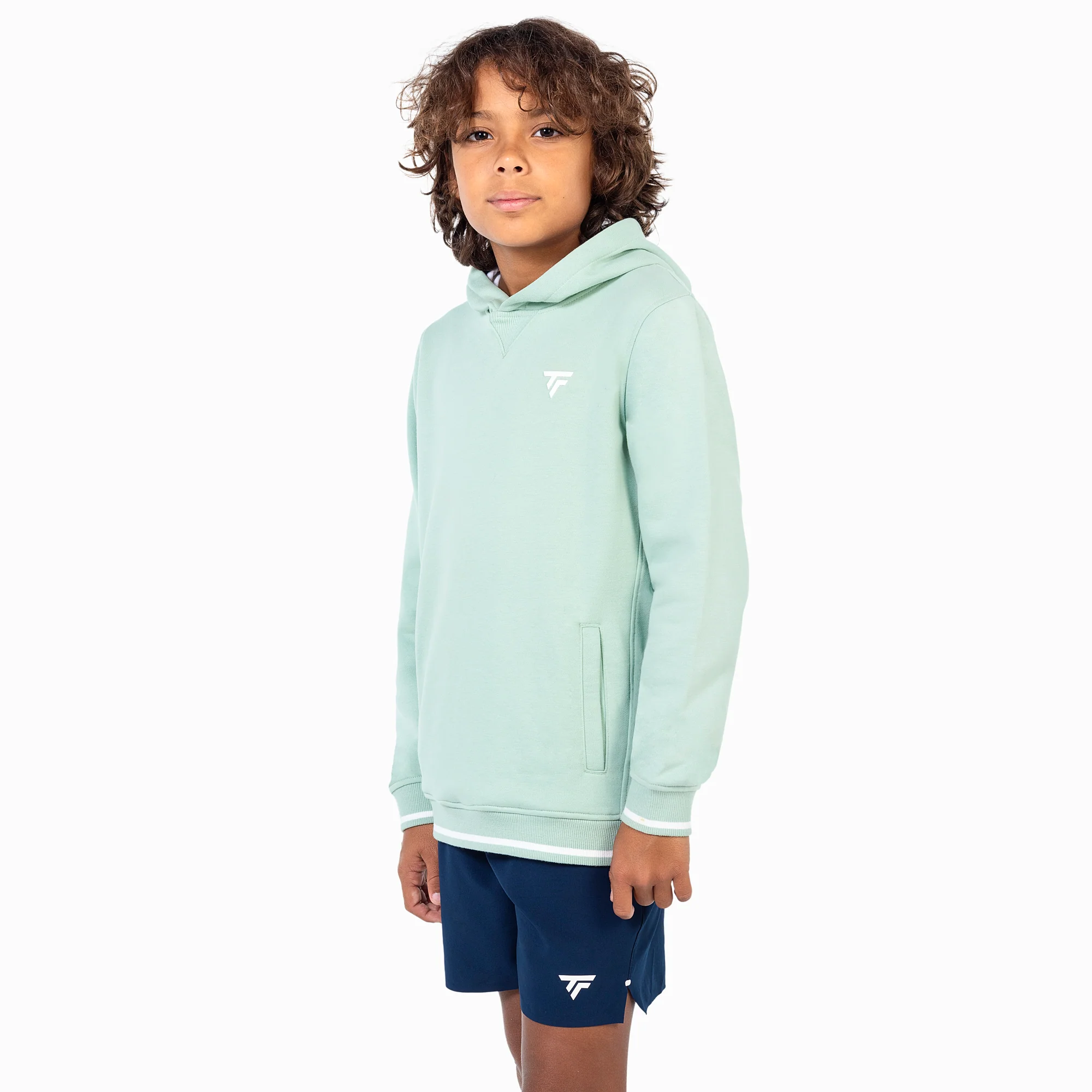 Sweat TERRY HOODIE Sage Garçon
