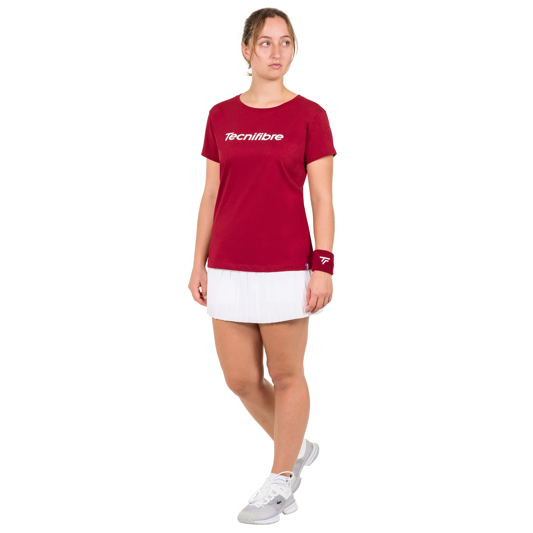 TEAM COTTON TEE CARDINAL FEMME