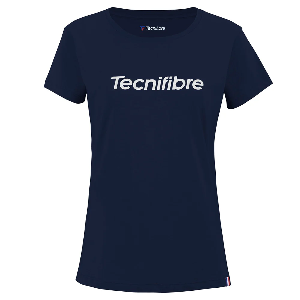 TEAM COTTON TEE MARINE FILLE
