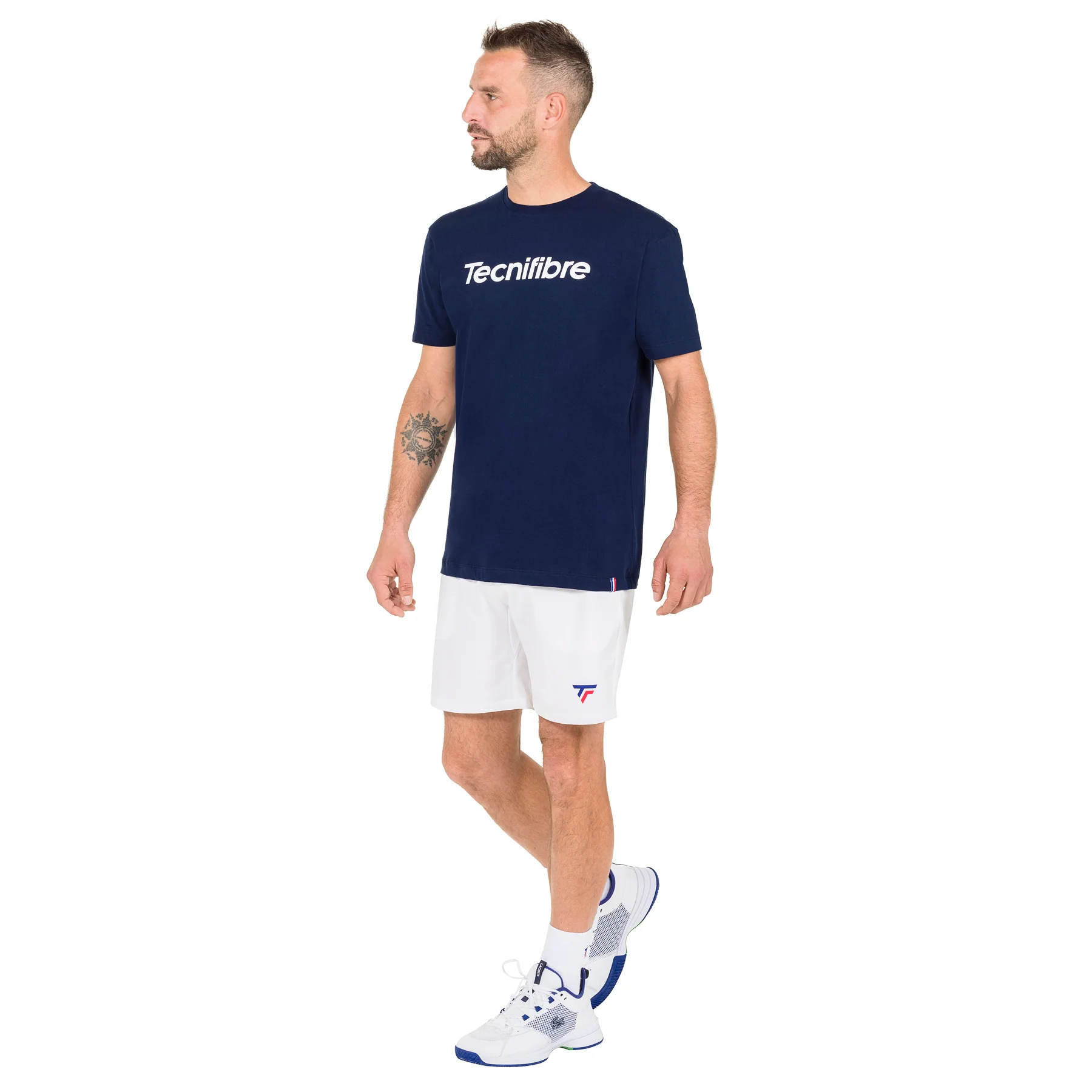 TEAM COTTON TEE MARINE HOMME