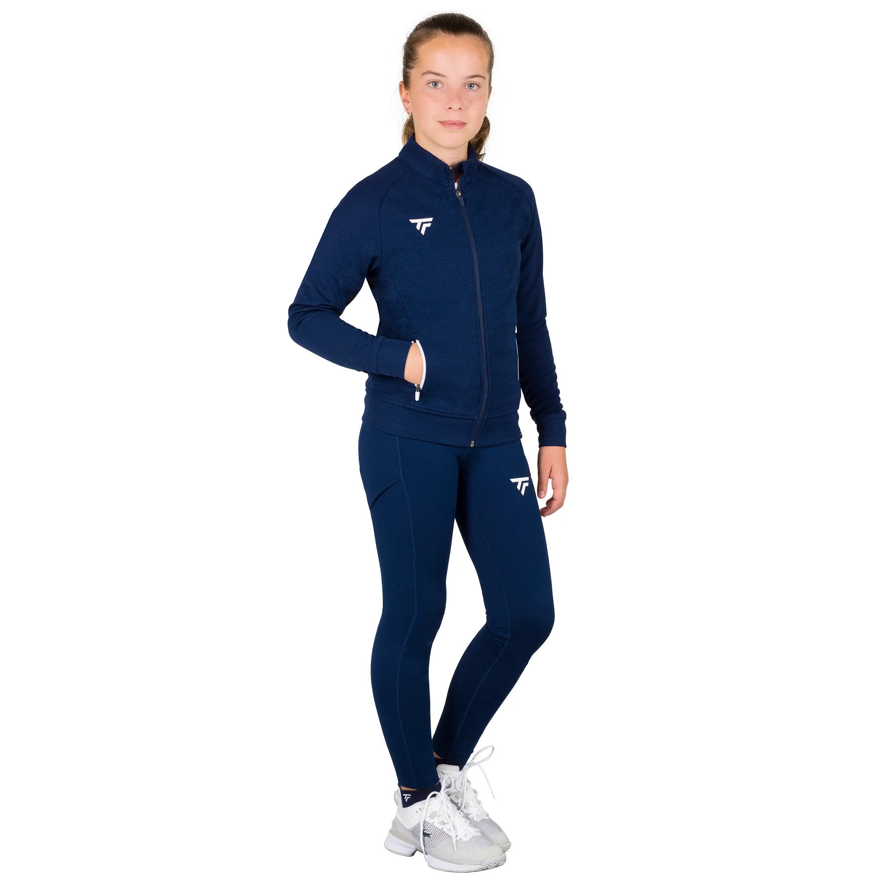 TEAM JACKET MARINE FILLE