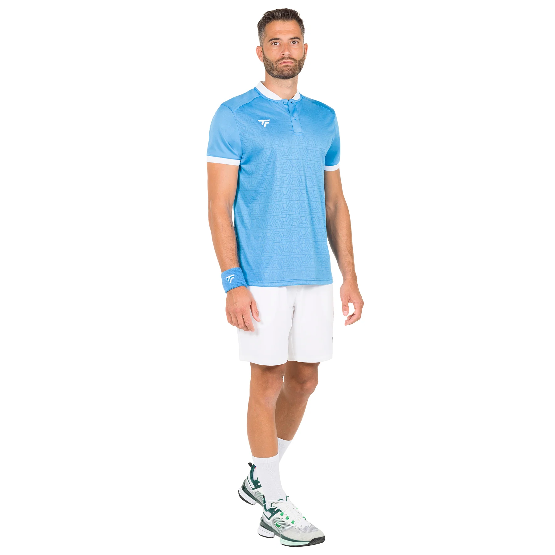 TEAM MESH POLO AZUR HOMME