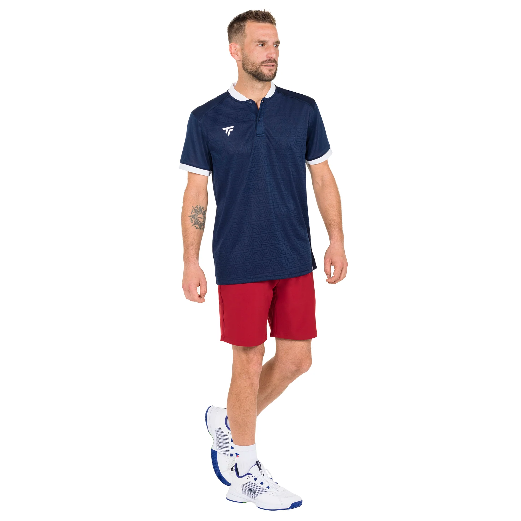 TEAM MESH POLO MARINE HOMME