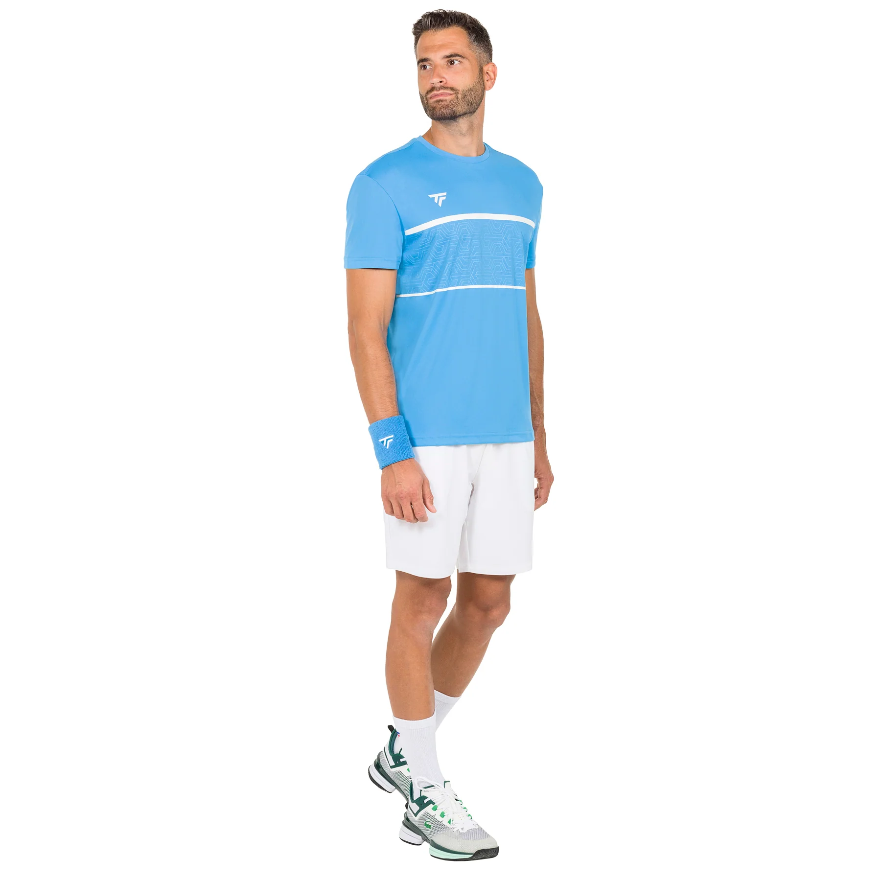 TEAM TECH TEE AZUR HOMME